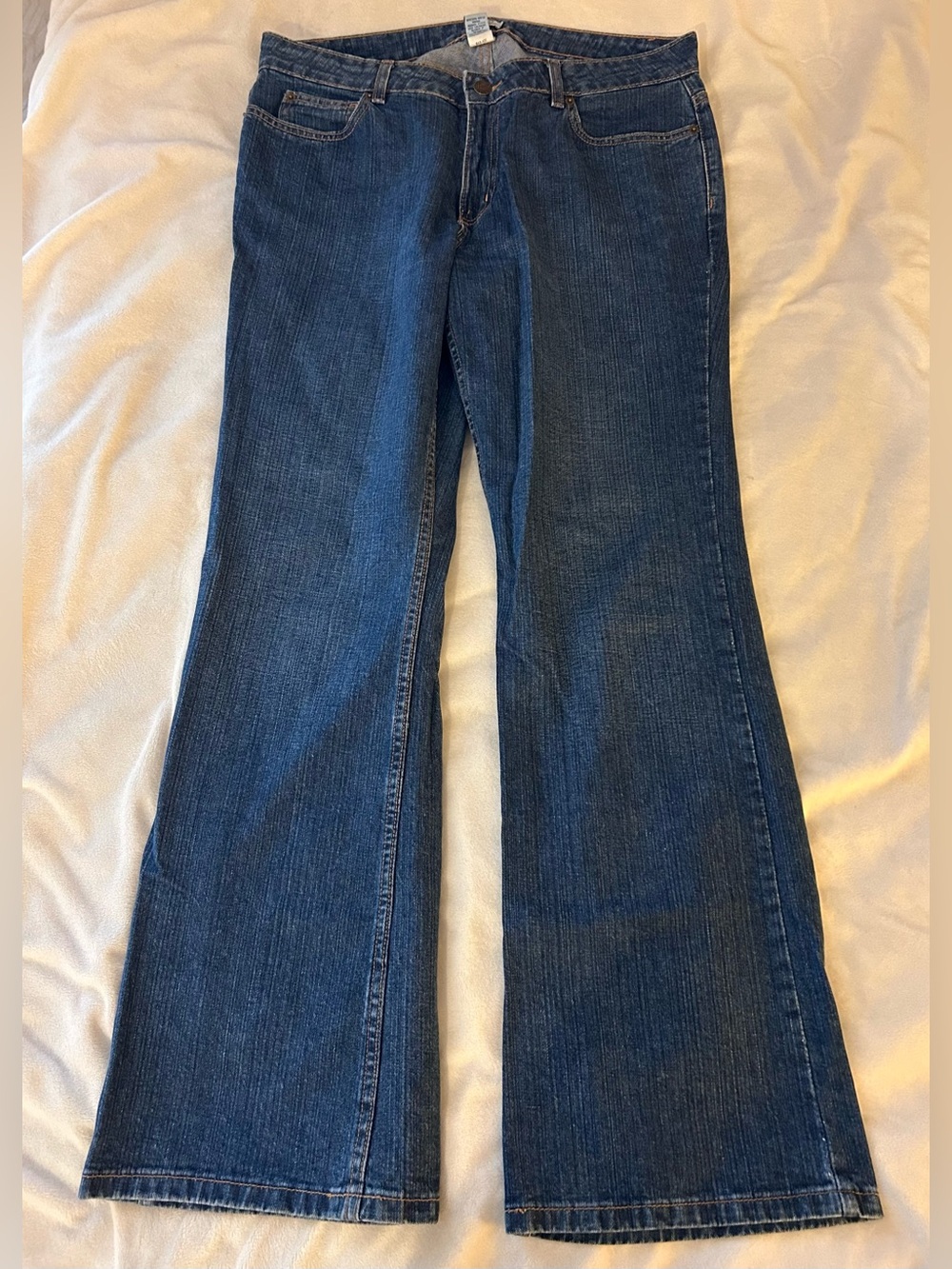 Bass Jeans Classic Dark Blue Women's Jeans, 100% cotton, size 14